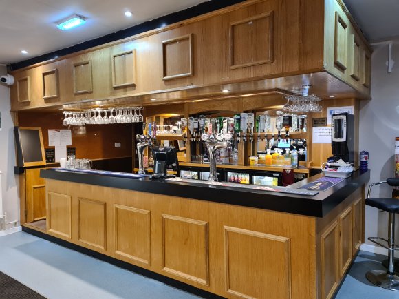 Picture of the well stocked bar in the Civic Centre.