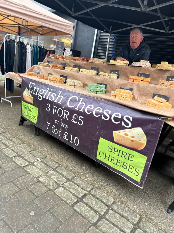 Spire Cheese stall is at the market every first Friday of each month.