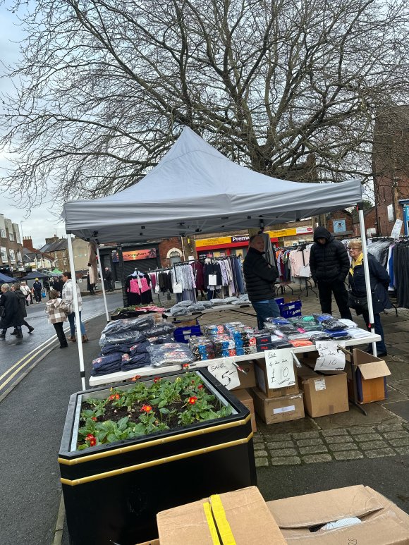 Popular Paula Paula clothes stall.