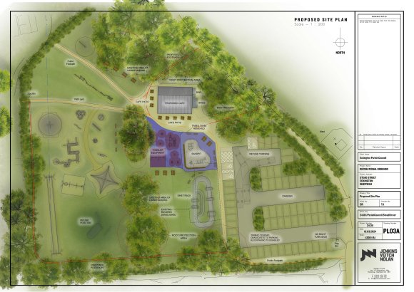 Overall proposed area to be developed into park