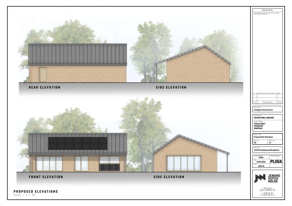 Proposed plan of coffee house.